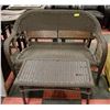 Image 1 : PATIO BENCH AND TABLE