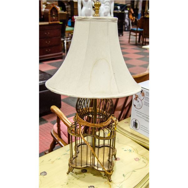 2'  TALL VINTAGE CAGE STYLE LAMP