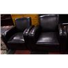 Image 1 : 2 LEATHERETTE ARM CHAIRS