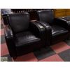Image 1 : 2 LEATHERETTE ARM CHAIRS