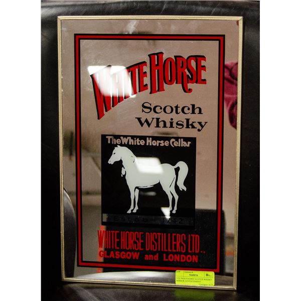 VINTAGE WHITEHORSE SCOTCH WHISKY MIRROR