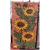 Image 1 : OIL PAINTING ON CANVAS SUNFLLOWER 22" X 42"