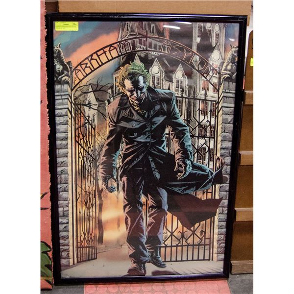 FRAMED ARKHAM KNIGHT POSTER 24" X35"