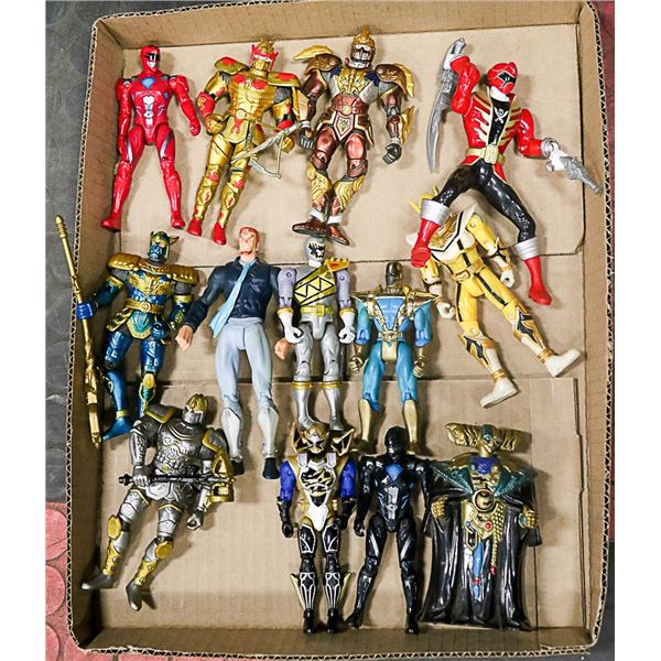 FLAT LOT OF ASSORTED COLLECTIBLE ACTION FIGURES