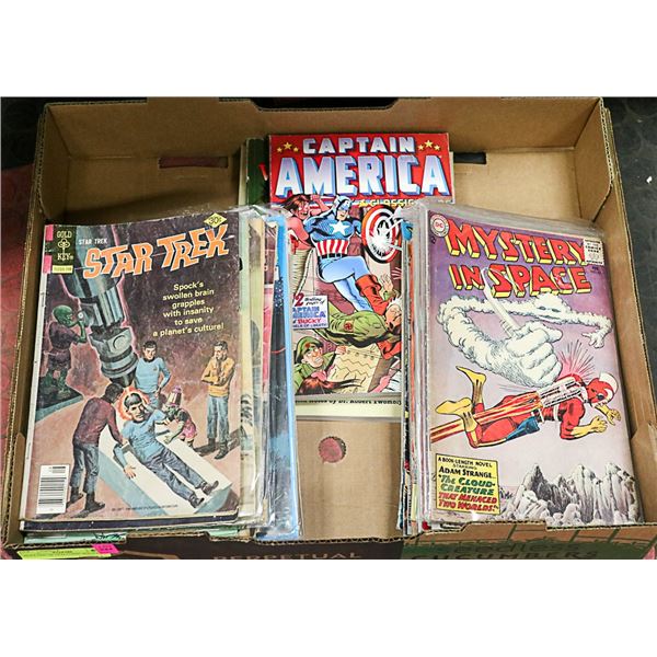 FLAT LOT OF OLD COMIC BOOKS
