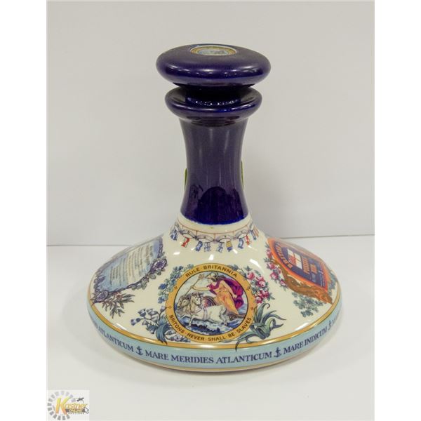 BRITISH NAVY PRUSSERS 1L RUM DECANTER