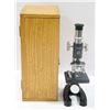 Image 1 : VINTAGE ECHO MICROSCOPE IN WOOD CARRY BOX