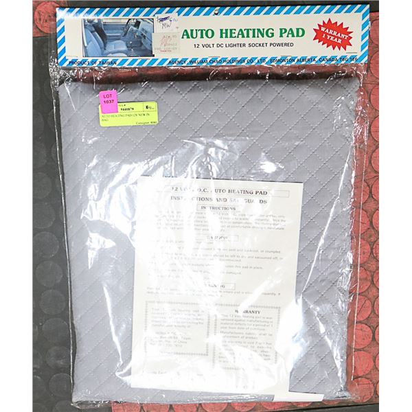 AUTO HEATING PAD 12V NEW IN BAG