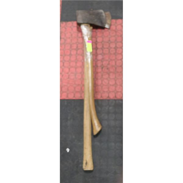 WOOD AXES- LOT OF 2