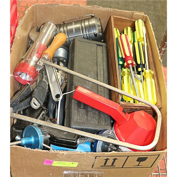TOOLS- ASSORTED BOX LOT