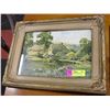 Image 1 : FRAMED VINTAGE FARM SCENE