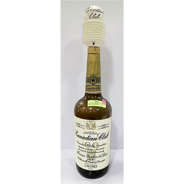 VINTAGE CANADIAN CLUB TEXAS MICKEY WITH PUMP