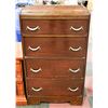 Image 1 : VINTAGE 4 DRAWER CHEST OF DRAWERS 45"H X 26"W X
