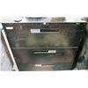 Image 1 : BLACK 3 DOOR FILING CABINET