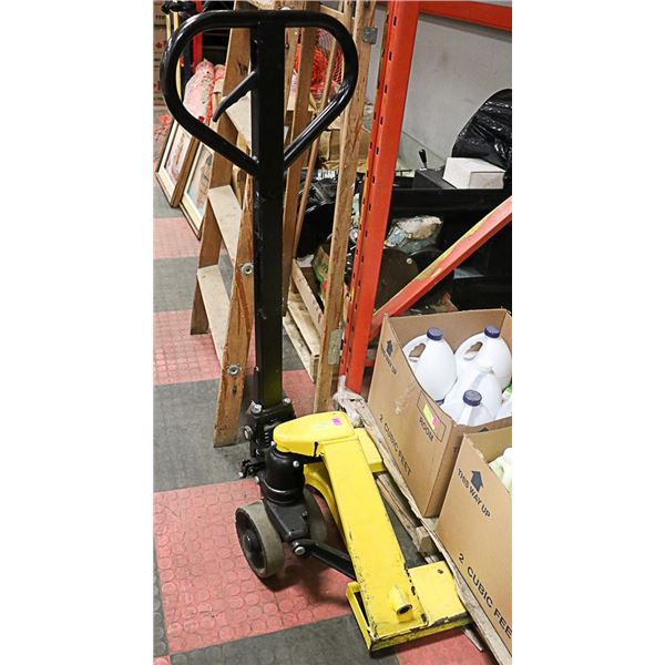YELLOW PALLET JACK 5,500 LBS - 7 DAY WARRANTY