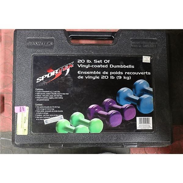 SPORTEK WEIGHT SET VINYL COATED
