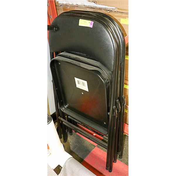 3 METAL FOLDING CHAIRS