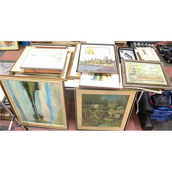 COLLECTION OF ART AND SOME ADVERTISING SIGNAGE