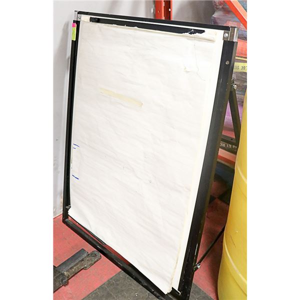 WHITE BOARD/PAPER  EASEL COMBINATION