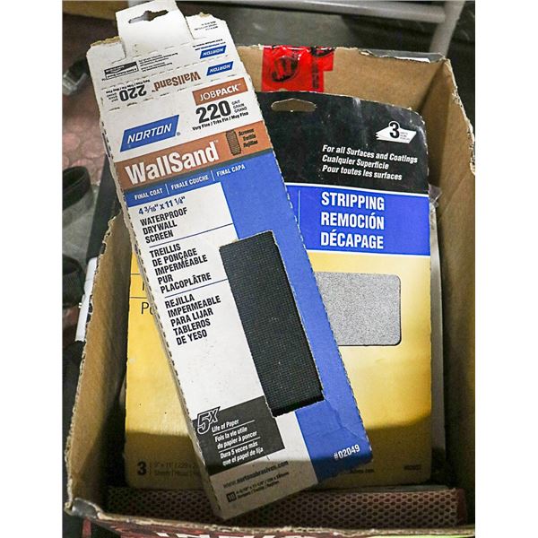 BOX LOT OF PAINTING SUPPLIES