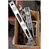 Image 1 : BOX LOT OF TOOLS AND LEVELS