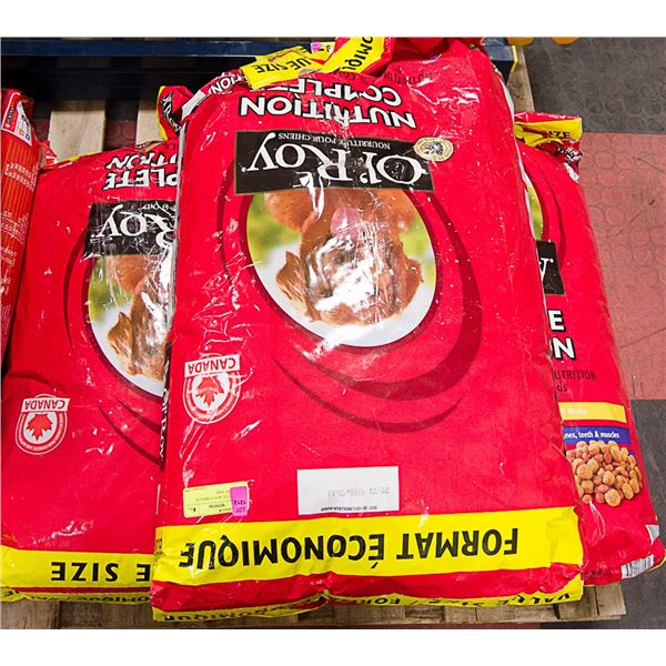 3 BAGS OF OL ROY COMPLETE NUTRITION 18 KG