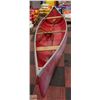Image 1 : 15.5' FOOT CANOE WITH SOLID WOODEN OARS