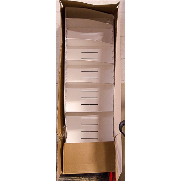 PLASTIC WHITE SHELF UNIT IN BOX