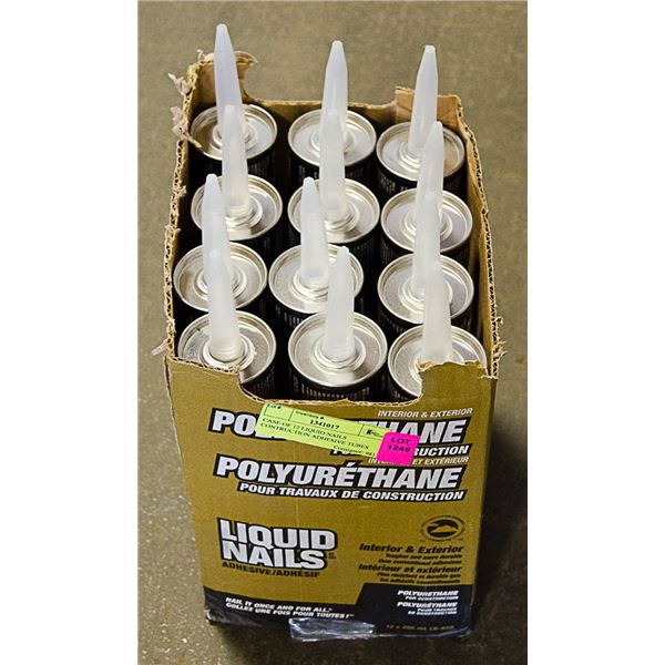 CASE OF 12 LIQUID NAILS CONTRUCTION ADHESIVE TUBES