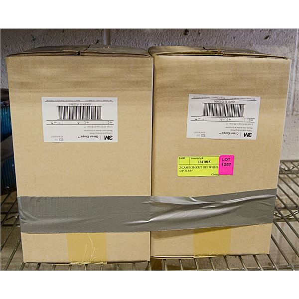 2 CASES 3M CUT OFF WHEELS. 6" X 1/8" X 5/8"