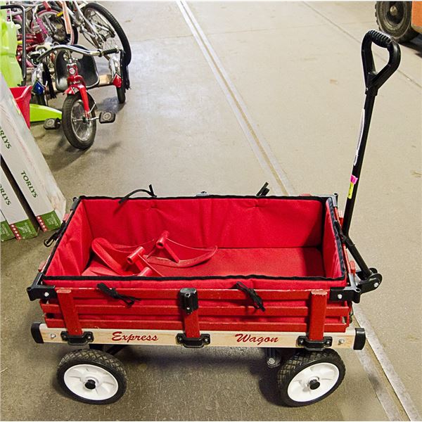 MILLSIDE WAGON HAS SKIIS FOR WINTER