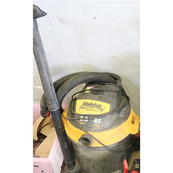 DEWALT SHOP VAC AND DUST SEPARATOR BARREL