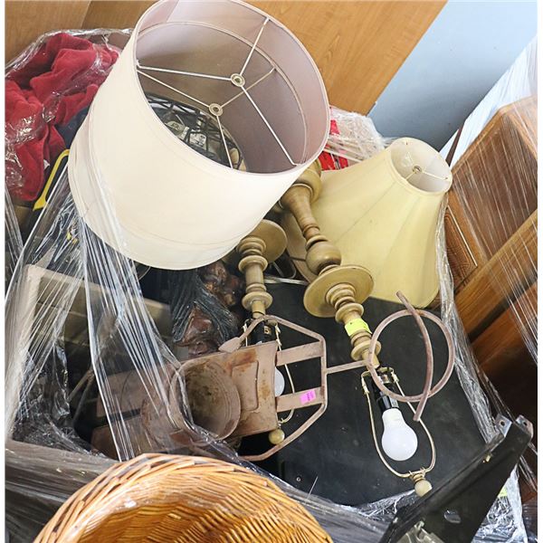 PALLET OF HOUSEHOLD MISC , MUST BE REMOVED BY