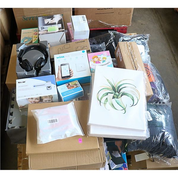 PALLET OF STORE RETURNS & OVERSTOCKS, MUST BE