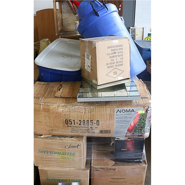 PALLET OF HOUSEHOLD MISC, MUST BE REMOVED BY