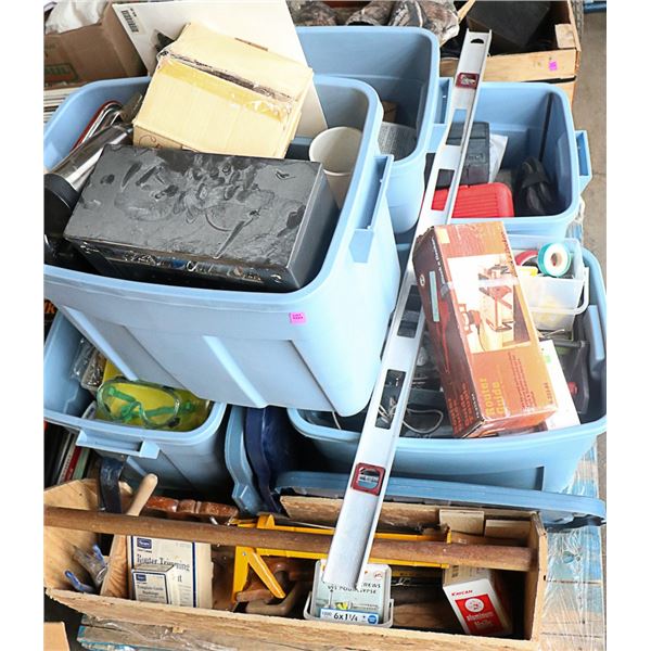 PALLET OF ASSORTED TOOLS