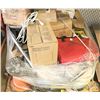 Image 1 : PALLET OF ASSORTED WIRE, ANTI-FREEZE & MORE