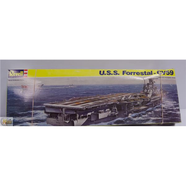 REVELL USS FORRESTAL-CV59 SUPERCARRIER MODEL KIT
