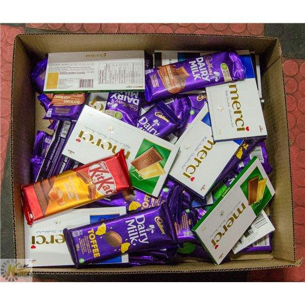 FLAT LOT OF CHOCOLATE BARS