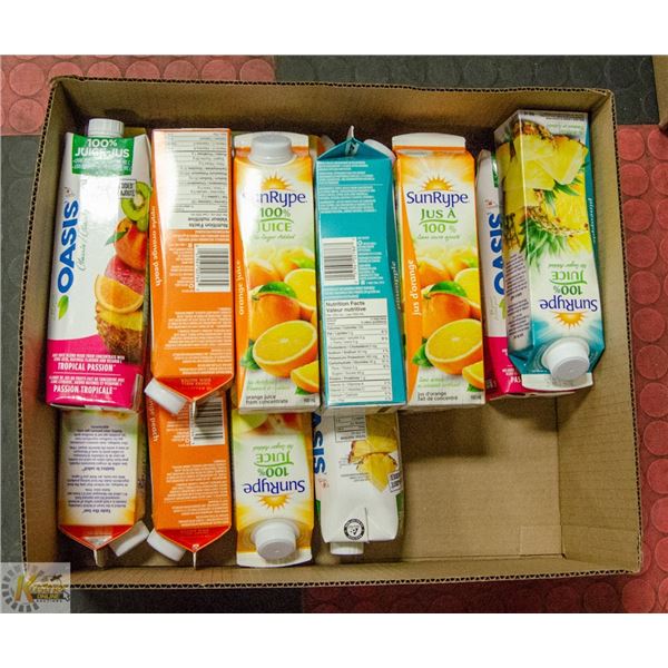 FLAT LOT OF SUN-RYPE JUICE PRODUCTS