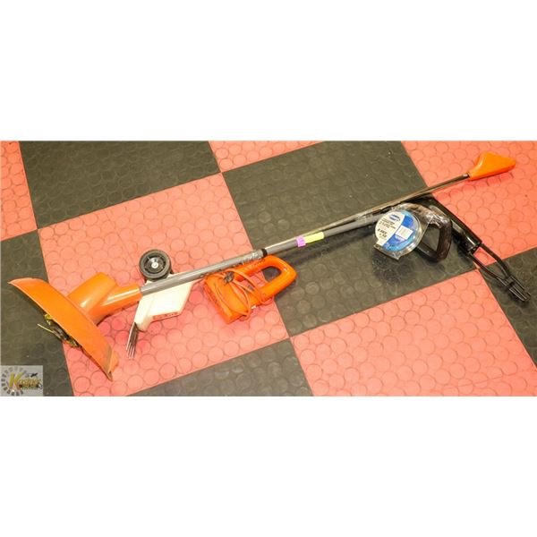 BLACK & DECKER WEED EATER & BATTERY GRASS SHEARER