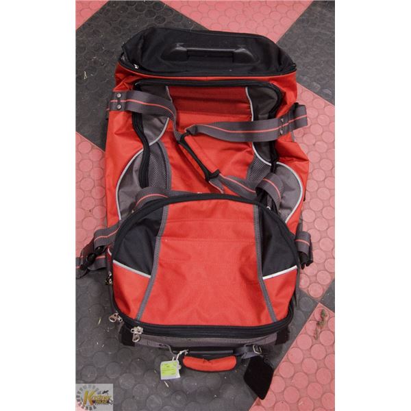 RED RICARDO TRAVEL BAG ON WHEELS