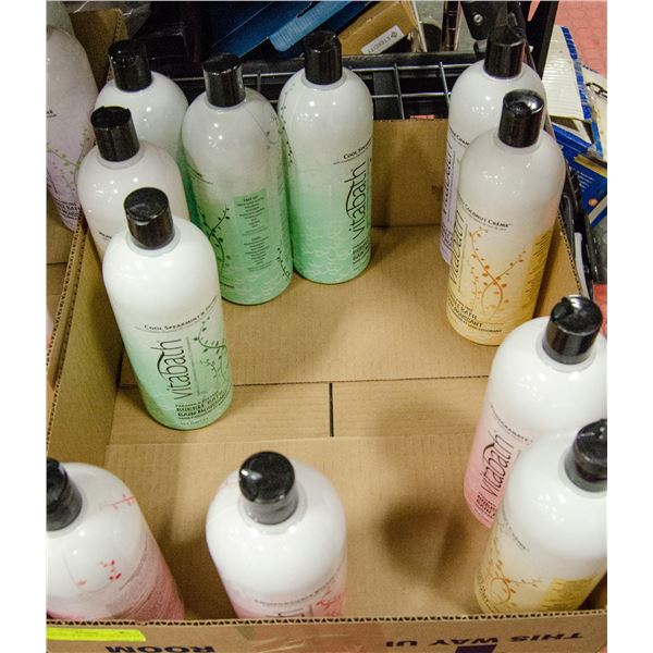 BOX LOT OF BUBBLE BATH BOTTLES