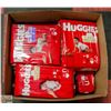 Image 1 : HUGGIES DIAPERS LOT