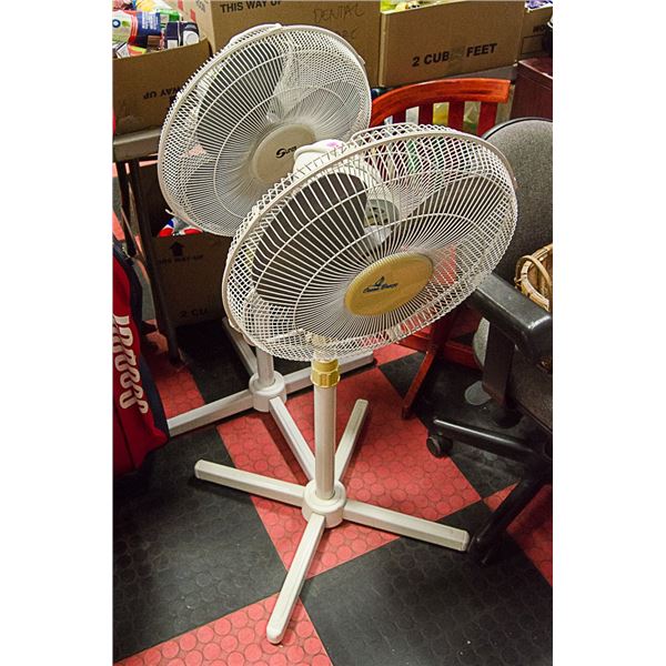 LOT OF 2 FLOOR FANS