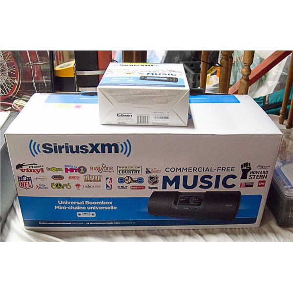 SIRIUS XM RADIO SOLD WITH BOOMBOX