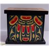 Image 1 : HAIDA WOOD BOX WITH LID 9.5" X 7.5" X 8"