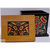 Image 3 : HAIDA WOOD BOX WITH LID 9.5" X 7.5" X 8"