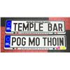 Image 1 : LOT OF 2 ORNAMENTAL LICENSE PLATES