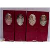 Image 1 : LOT OF 4 PORCELAIN DOLLS SAMANTHA COLLECTION ITEM
